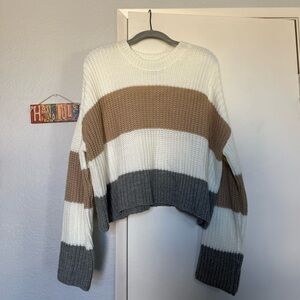 Knitted Cropped Sweater